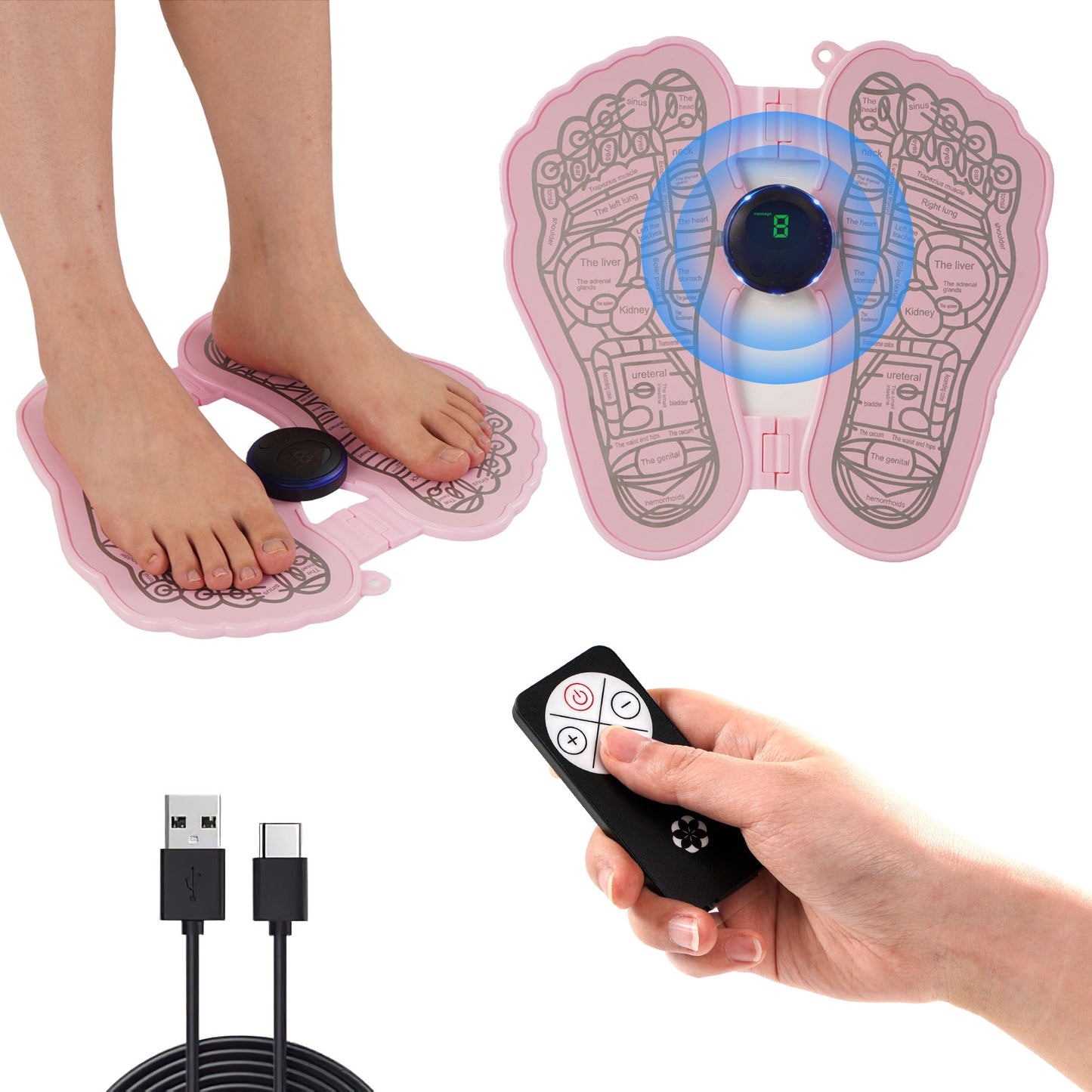 KEKOY Foldable EMS Foot Massager