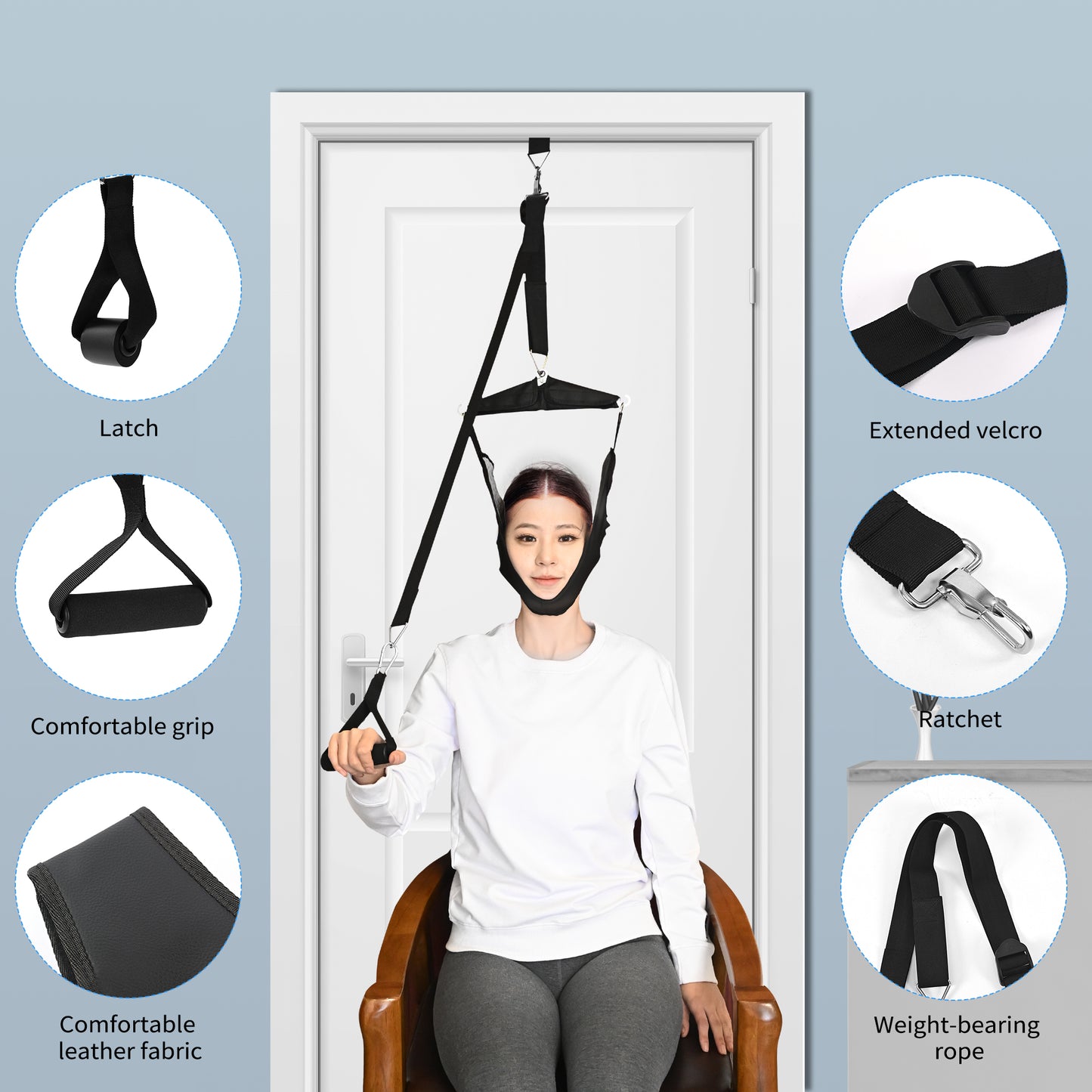 KEKOY Neck Stretcher Cervical Neck Traction Device for Home Use