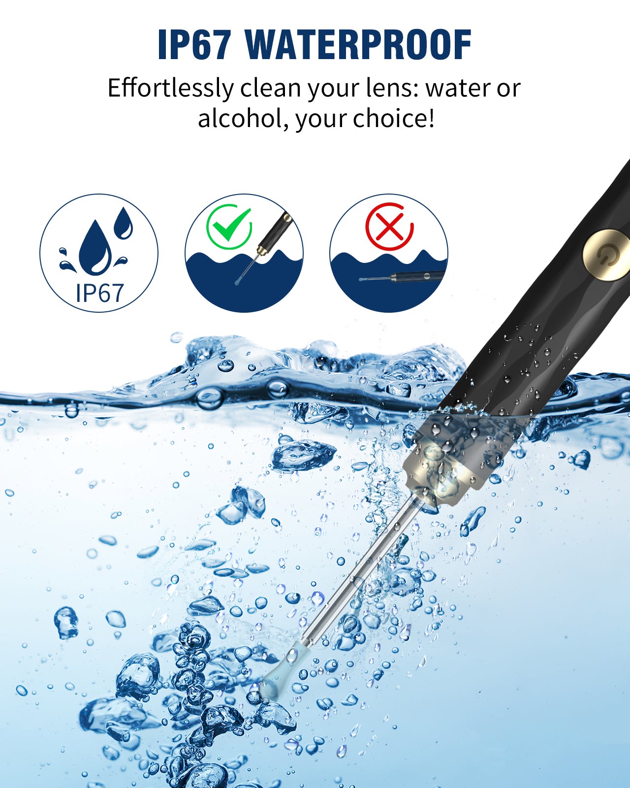 Ear Wax Removal, 1296P HD Camera, KEKOY Ear Cleaner Wireless Ear Cleaning Otoscope with 13 Pcs Kit