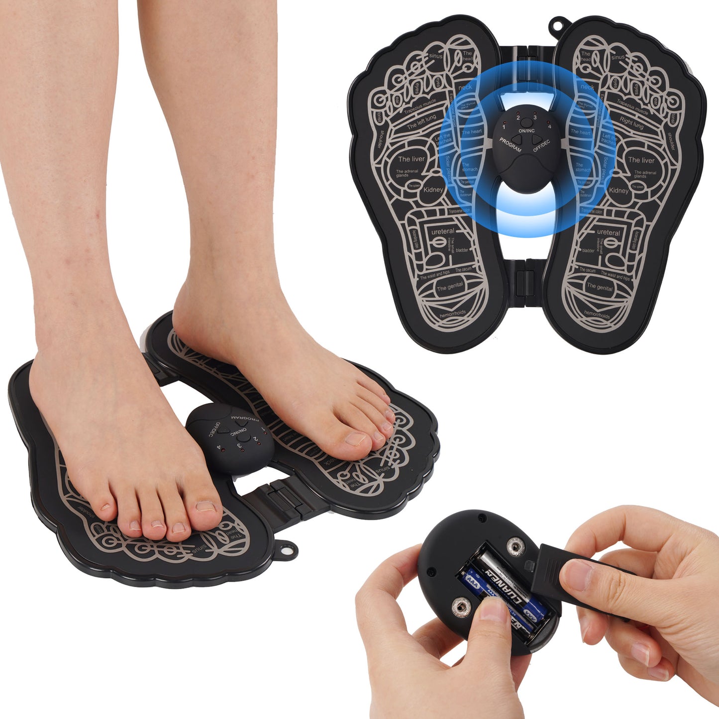 KEKOY Foldable EMS Foot Massager