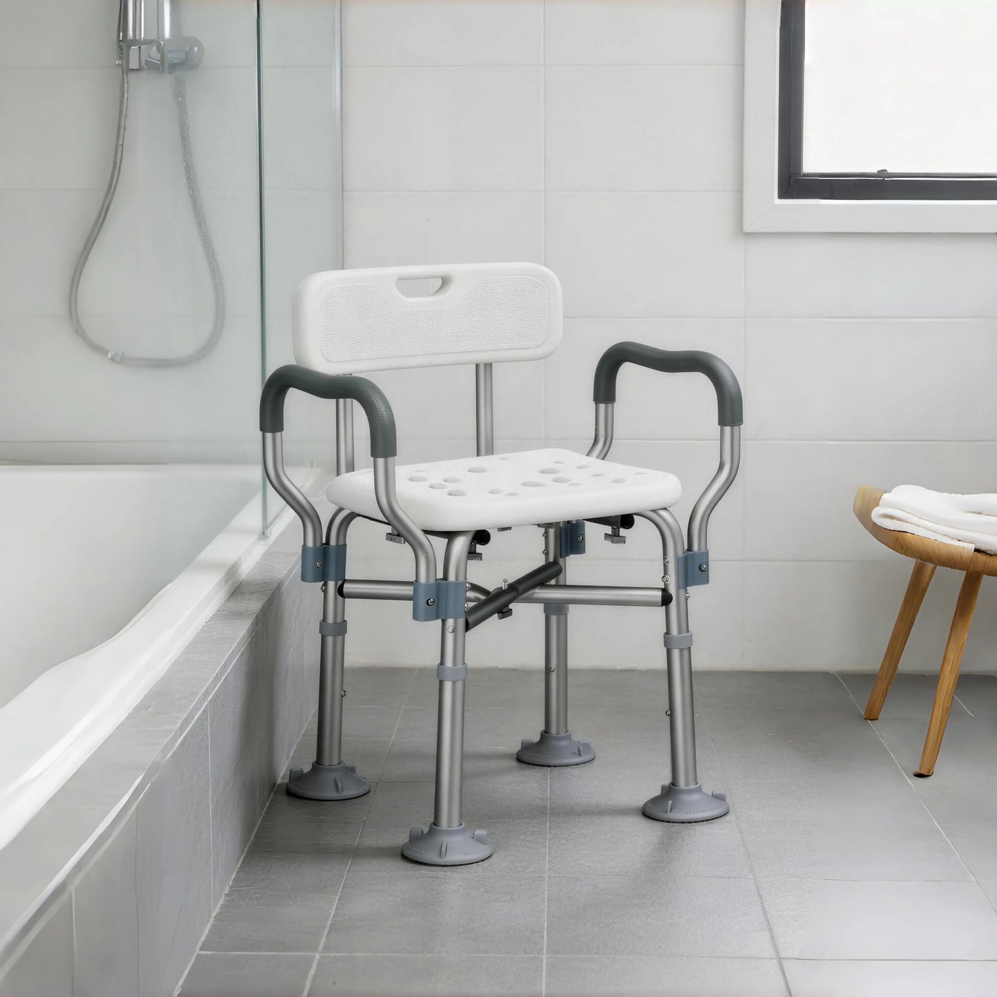Kekoy Heavy Duty Shower Chair with Back
