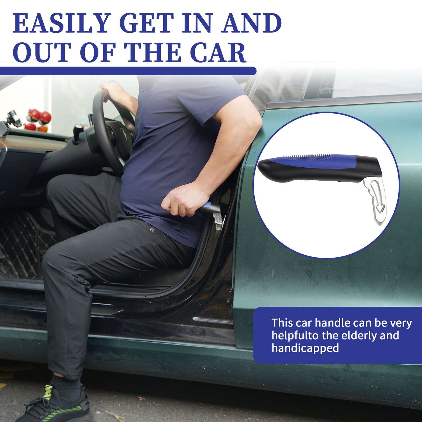 KEKOY 2 in 1 Car Door Handle and Automotive Standing Handle