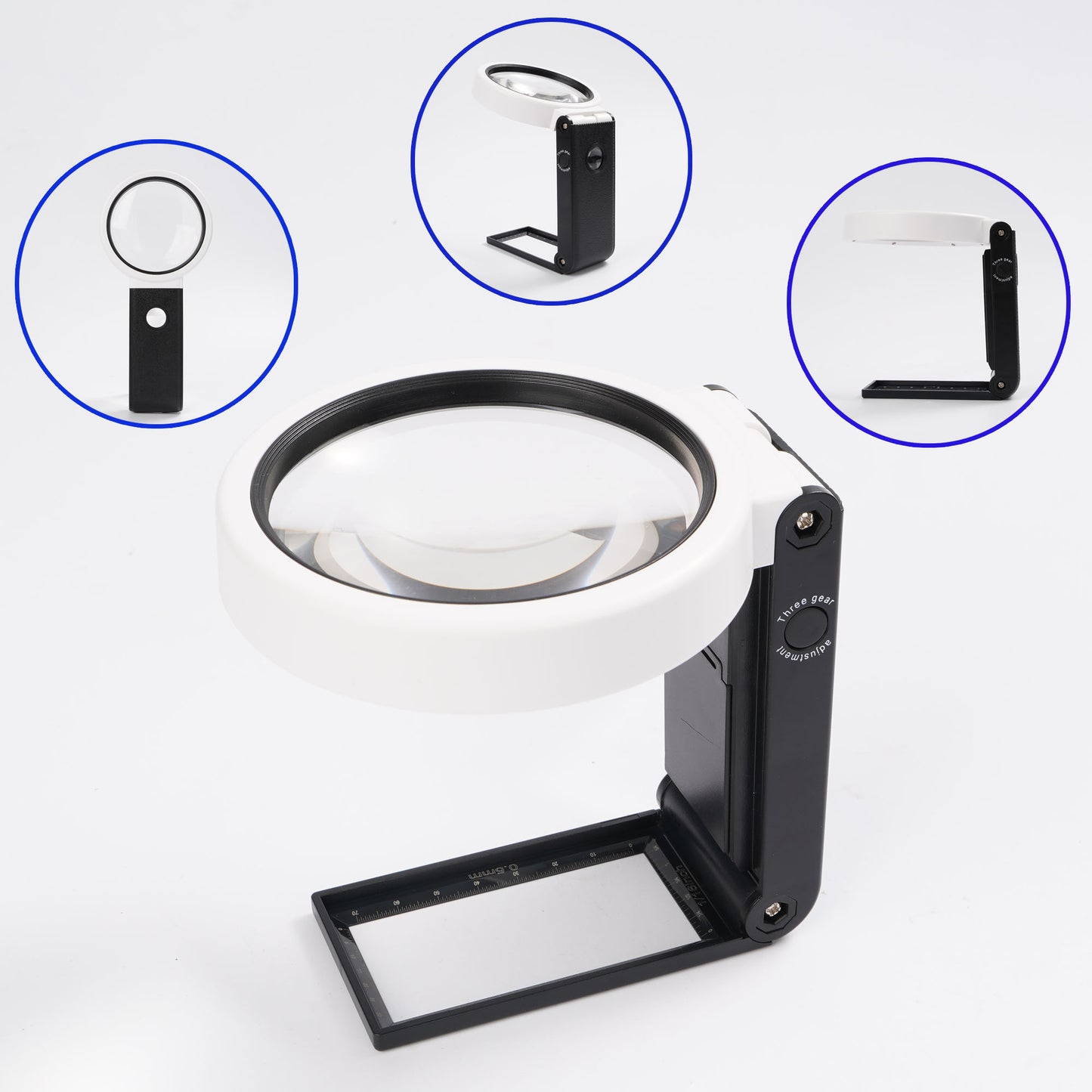 Lupa iluminada KEKOY con soporte