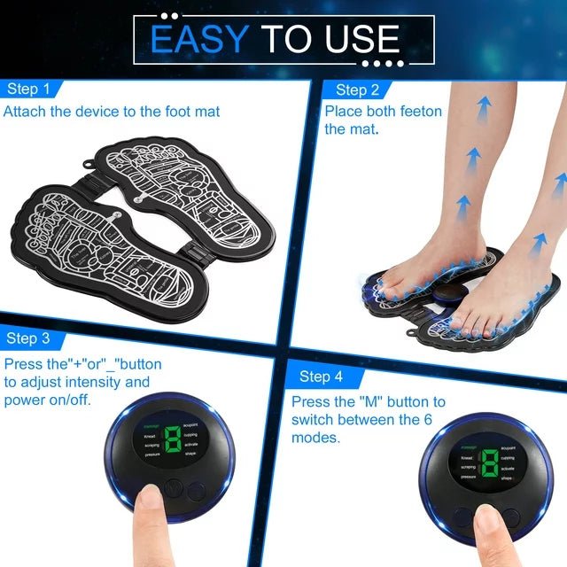 KEKOY Foldable EMS Foot Massager