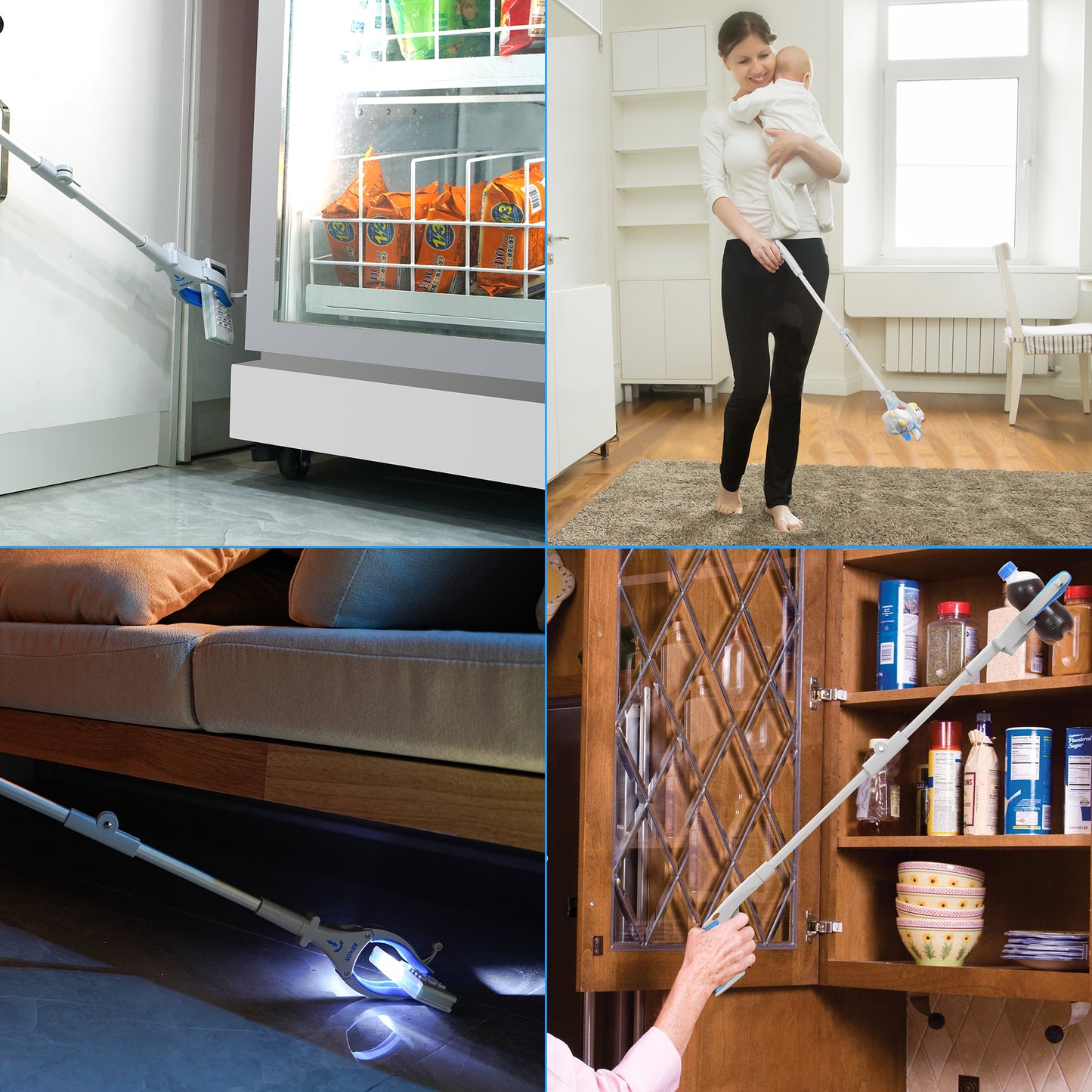 Herramienta de alcance de agarre de 32 pulgadas con luz