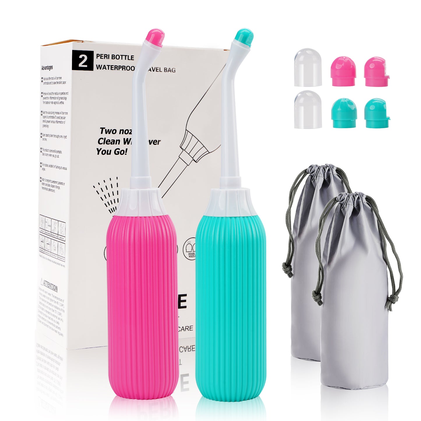 KEKOY 2 Pack Portable Travel Bidets Bottle