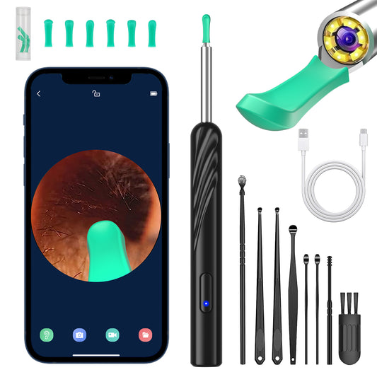Pen-Style Smart Earwax Removing Tool with LED Lights