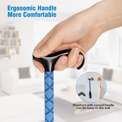 Adjustable Stainless Steel Shoe Horn with Long Handle