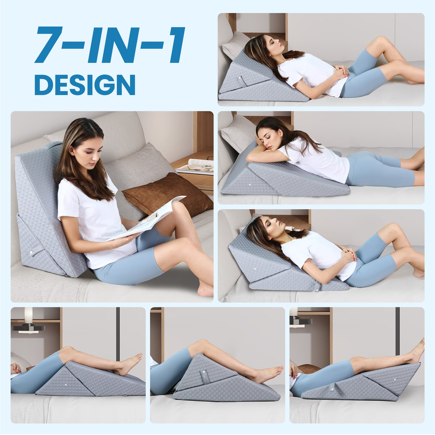 KEKOY Bed Wedge Pillow for Sleeping