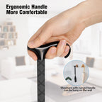 KEKOY Shoe Horn, 14" to 34" Long Handle Adjustable and Retractable Stainless Steel Long Shoehorn for Seniors with Travel Bag