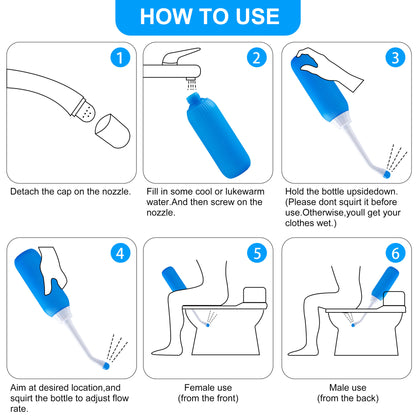 KEKOY 1 Pc Portable Travel Bidet Easy Store Nozzle and Carry Bag, Blue