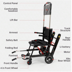 Kekoy Motorized Stair Climbing Electric Wheelchair with Large Wheels