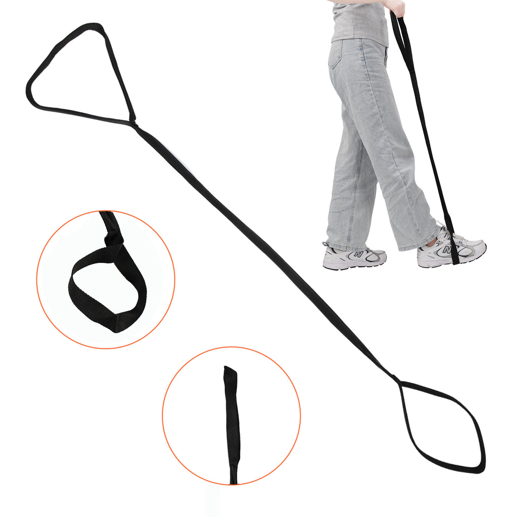 KEKOY Leg Lifter Strap, Rigid Foot Loop, Mobility Aid for Hip & Knee Replacement, Wheelchair, Handicap, Disability, 40.5" Long