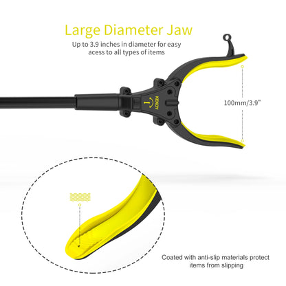 KEKOY 32" Foldable Reacher Grabber Tool with Light, FSA/HSA Eligible Trash Claw Grabber, Reaching Aid Tool for Trash Pick up, Nabber, Litter Picker