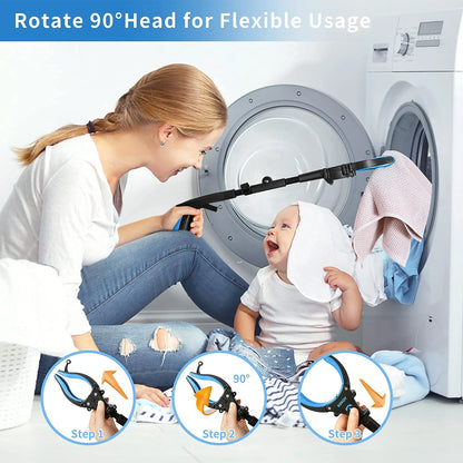 KEKOY 22" Reacher Grabber Tool with Headlight, Mobility Aid Reaching Tool, blue