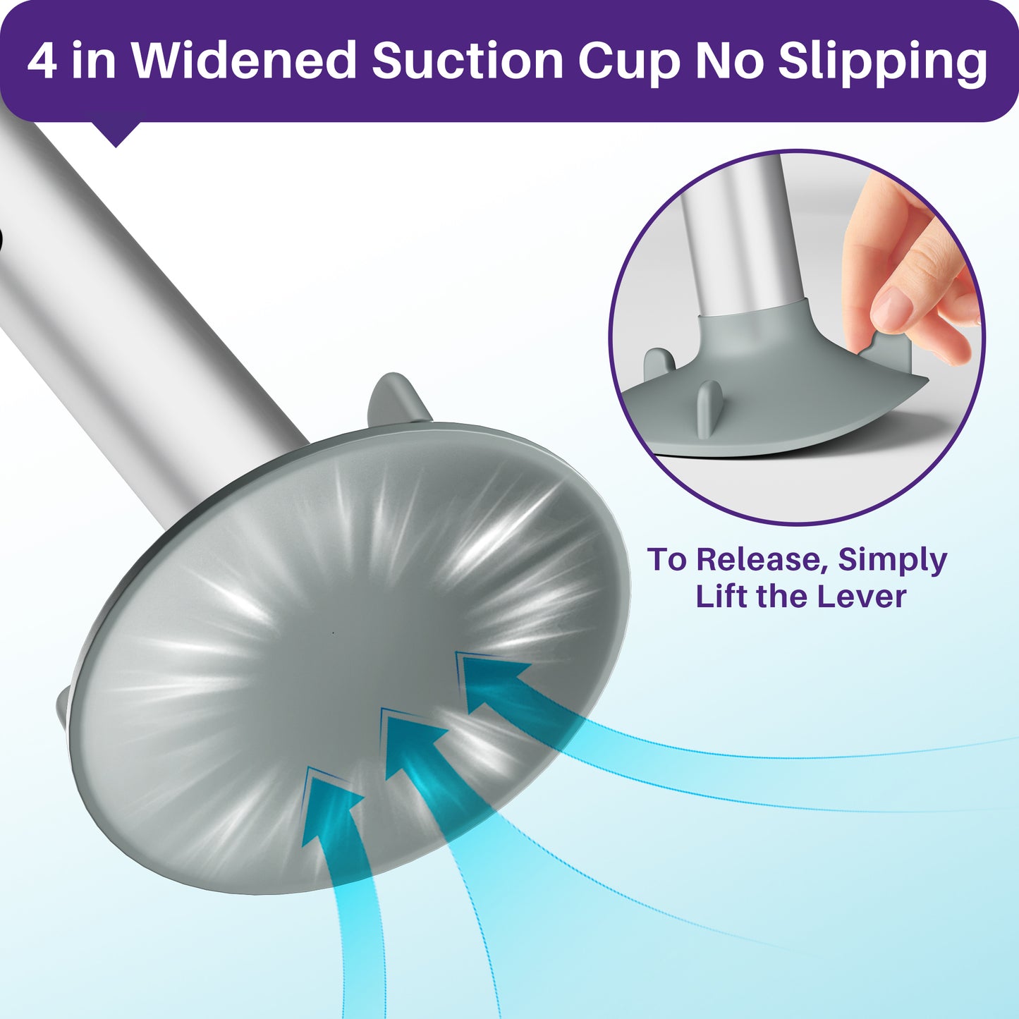 KEKOY Shower Transfer Bench for Bathtub 400LBs, FSA/HSA Eligible Tub Bath Shower Chair Seat, Height Adjustable Shower Stool for Elderly, Disabled, Grey