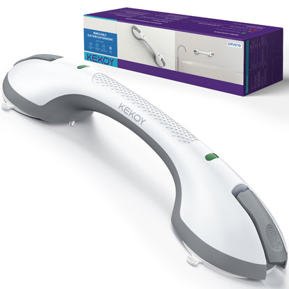 KEKOY 17.5" Shower Handles for Elderly with Safety Indicators, Grab Bars for Bathroom Stronger Suction Cup, Shower Grab Bars for Seniors, Injured, People with Disabilities