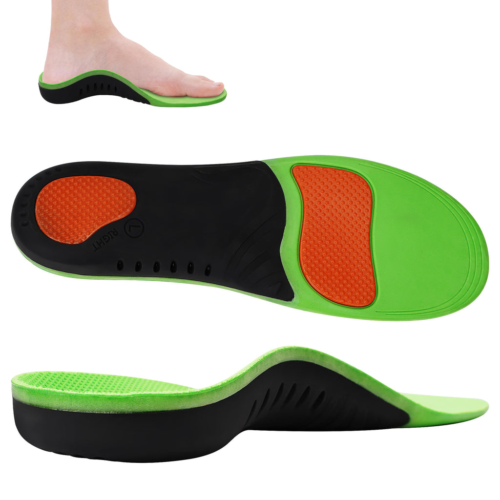 KEKOY Plantar Fasciitis Pain Relief Orthotics, Flat feet Arch Support Insoles Shoe Inserts for Men and Women, Sports Shock Absorption for Walking,Running,Hiking, S