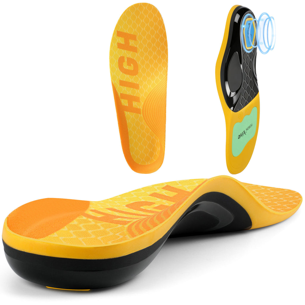 KEKOY Orthotic Insoles for Men & Women, 220+ lbs 1.38" High Arch Support Shoe Inserts for High Arches, Collapsed Arch, Oversupination and Plantar Fasciitis