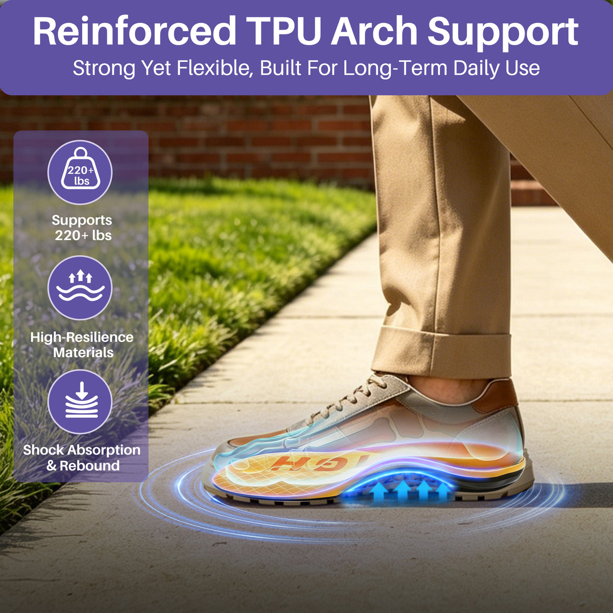 KEKOY Orthotic Insoles for Men & Women, 220+ lbs 1.38" High Arch Support Shoe Inserts for High Arches, Collapsed Arch, Oversupination and Plantar Fasciitis