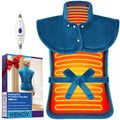 KEKOY Heating Pad for Back, Neck & Shoulders Pain Relief, Wearable Electric Heat Pad with Detachable Belt, 4 Heat Settings, 2-Hour Auto Shut-Off, Fast Heating, 24"x33", Blue