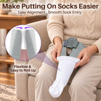 KEKOY Sock Helper for Seniors, Adjustable Width 4-4.5", Flexible Sock Aid Pull on, Easy to Use Sock Assist Device for Elderly