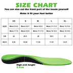 KEKOY Plantar Fasciitis Insoles, Heavy Duty High Arch Support Inserts, Flat Feet - Orthotic Foot Pain Relief Insoles for Men Women, XS
