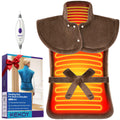 KEKOY Large Heating Pad for Back Pain Relief, Large 24"x33" Fast-Heating Pad for Neck and Shoulders with Auto Shut-Off, Soft & Machine Washable, Dark Brown