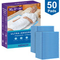 KEKOY Disposable Bed Pads for Incontinence 30 x 36, 3 Times Super Absorbent, Adult Pee Pads for Bed Disposable, Ideal for Adults, Seniors, Puppy Pads, 50 Count
