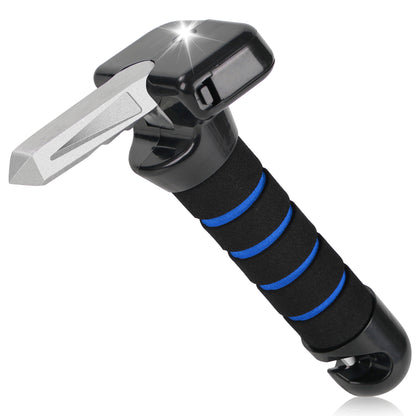 KEKOY Car Door Handle for Elderly, 4 in 1 Car Assist Handle with LED Light, Seatbelt Cutter, Window Breaker Standing Mobility Aid for Car