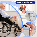 KEKOY 40.5" Long Leg Lifter Strap, Rigid Foot Loop, Mobility Aid for Hip & Knee Replacement, Wheelchair, Handicap, Disability, Blue