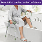 KEKOY Tub Transfer Bench for Bathtub and Showers, Adjustable Shower Bench, Bath Shower Chair Seat 400LBs for Elderly, Adults and Disabled