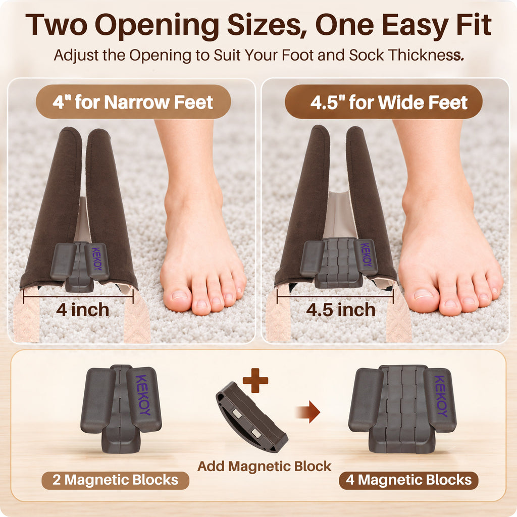 KEKOY Flexible Sock Aid with Adjustable Width 4-4.5", Sock Helper Easy on, Sock Assist Device for Elderly, Pregnant, Diabetics