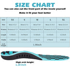 KEKOY Arch Support Insoles, Orthotics Insoles with Arch Support for Women & Men, Shoe Inserts for Pain Relief, Plantar Fasciitis, XS