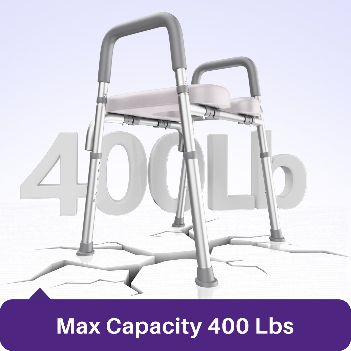 KEKOY Toilet Seat Riser for Seniors, Raised Toilet Seat with Handles, FSA HSA Eligible 400lb Elevated Toilet Risers, Tool-Free Assembly with Adjustable Height & Width