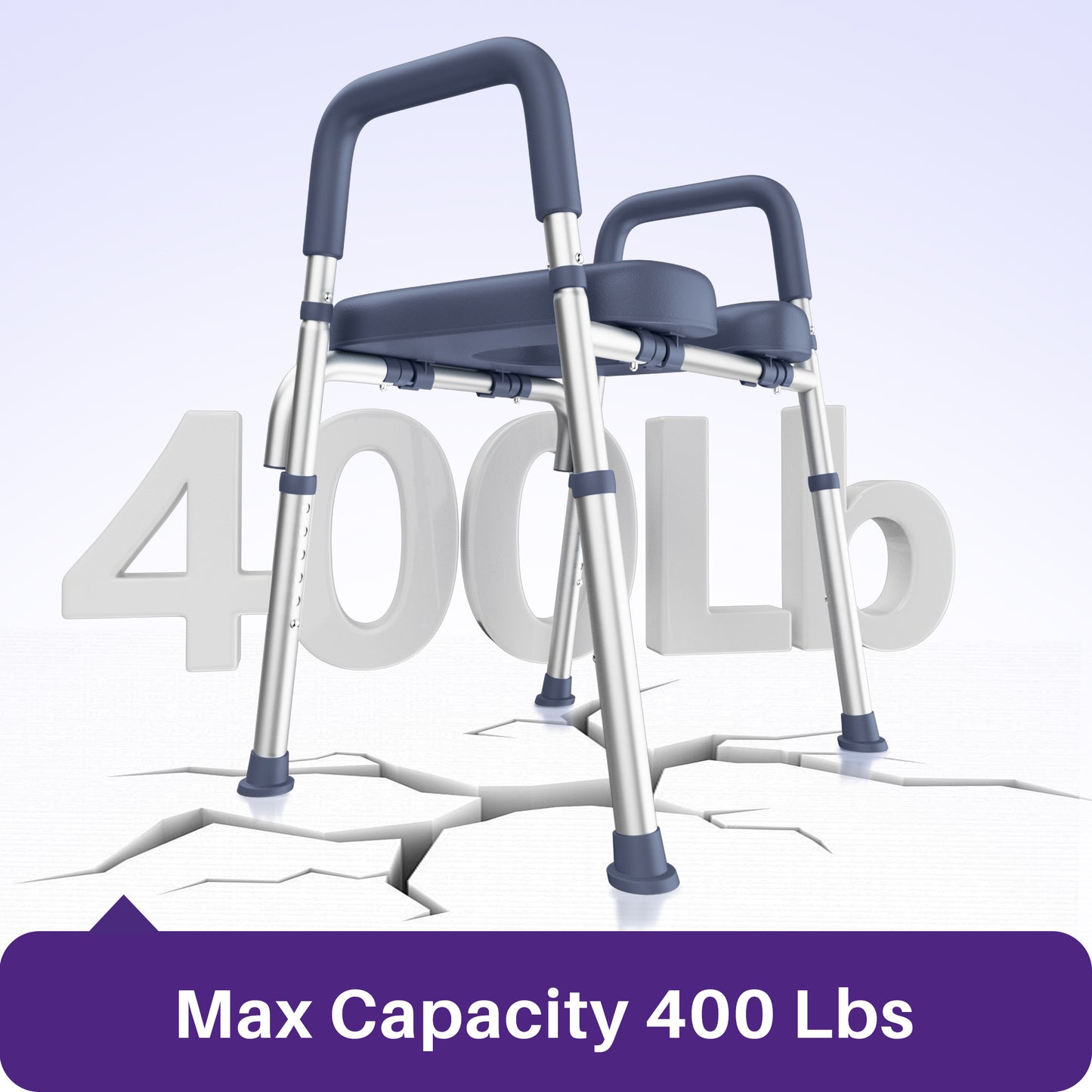 KEKOY Toilet Seat Riser for Seniors, Raised Toilet Seat with Handles, FSA HSA Eligible 400lb Elevated Toilet Risers, Tool-Free Assembly with Adjustable Height & Width