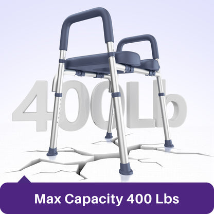 KEKOY Toilet Seat Riser for Seniors, Raised Toilet Seat with Handles, FSA HSA Eligible 400lb Elevated Toilet Risers, Tool-Free Assembly with Adjustable Height & Width