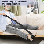 KEKOY 42" Leg Lifter for Hip Replacement with Two Foam Handle, Mobility Lift Leg Raiser Aids for Elderly, Handicap, Leg Lifter Getting Legs in and Out of Bed, Wheelchairs,Chairs, Car, Blue