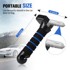 KEKOY Car Door Handle for Elderly, 4 in 1 Car Assist Handle with LED Light, Seatbelt Cutter, Window Breaker Standing Mobility Aid for Car