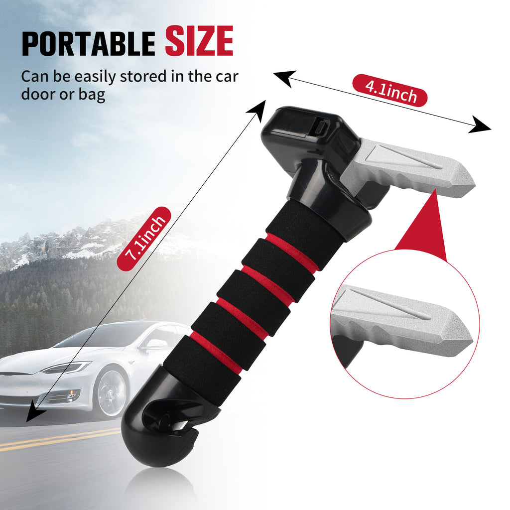 KEKOY Car Handle Assist for Elderly, 4 in 1 Vehicle Support Handle Automotive Door Assist Handles with LED Light, Seatbelt Cutter, Window Breaker Standing Mobility Aid for Car