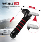 KEKOY Car Handle Assist for Elderly, 4 in 1 Vehicle Support Handle Automotive Door Assist Handles with LED Light, Seatbelt Cutter, Window Breaker Standing Mobility Aid for Car