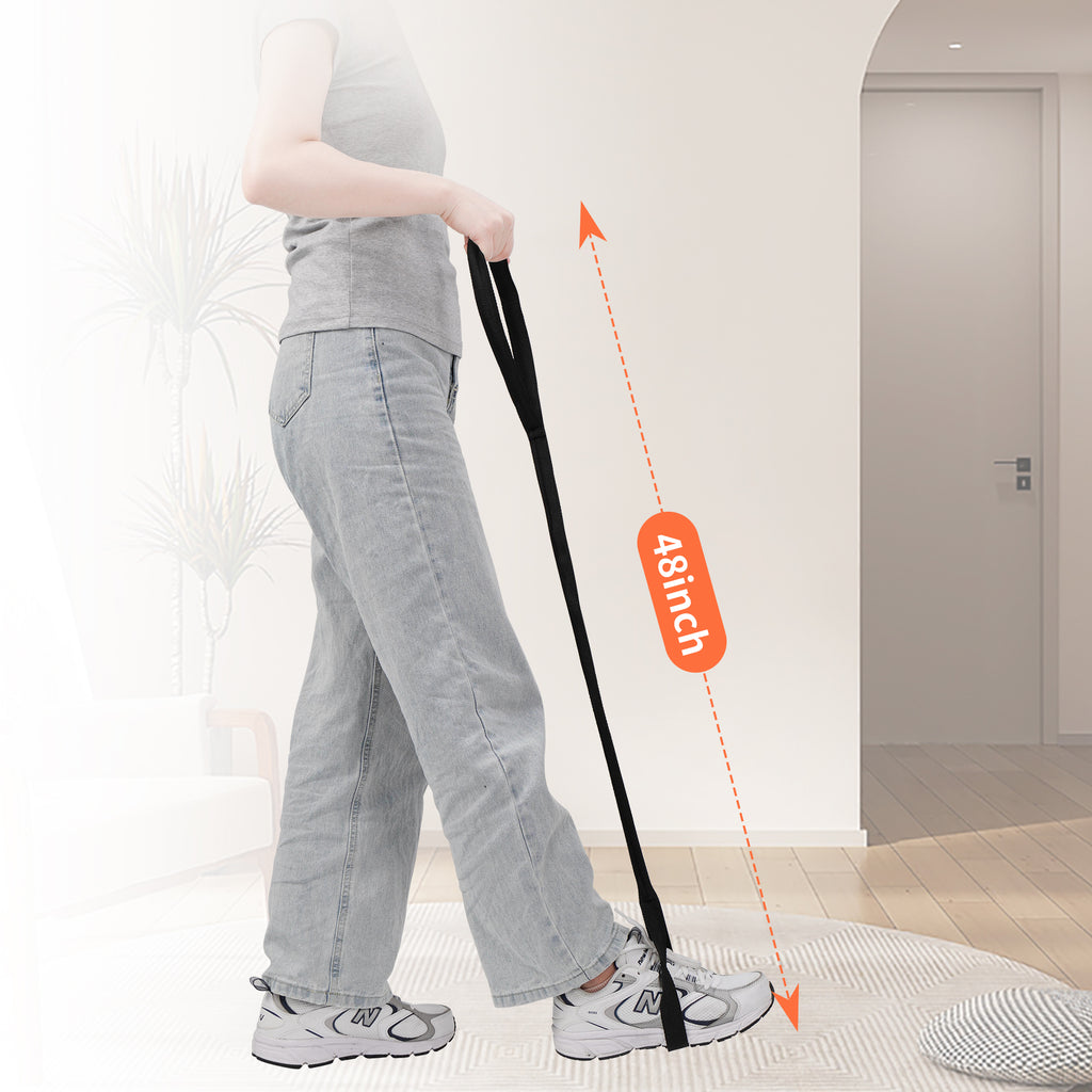 KEKOY Leg Lifter Strap, Rigid Foot Loop, Mobility Aid for Hip & Knee Replacement, Wheelchair, Handicap, Disability, 40.5" Long