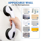 KEKOY Grab Bars for Bathroom, Safety Bars for Shower with Shower Pouf and Hook, Bathroom Grab Bar for Seniors, Elderly, Handicap