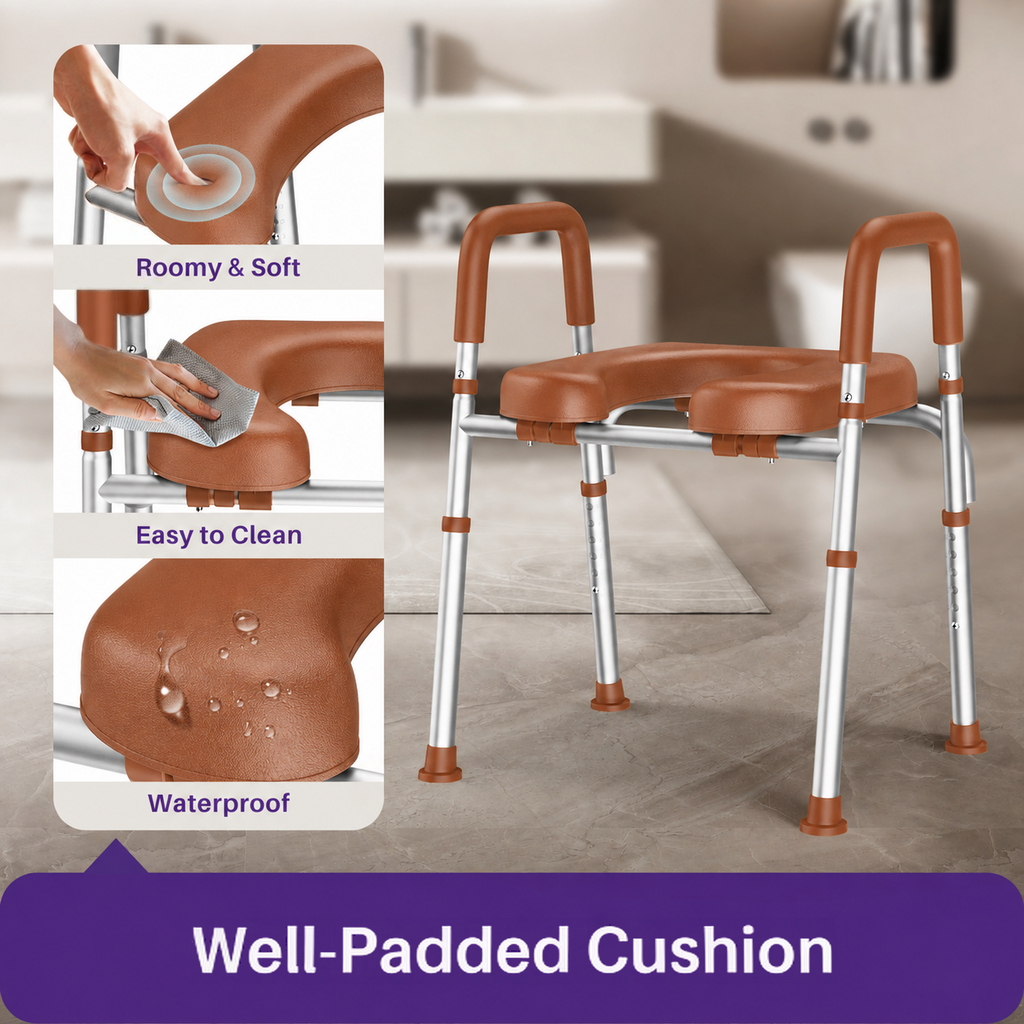 KEKOY Toilet Seat Riser for Seniors, Raised Toilet Seat with Handles, FSA HSA Eligible 400lb Elevated Toilet Risers, Tool-Free Assembly with Adjustable Height & Width