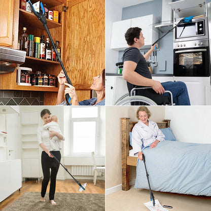 KEKOY Grabber Reaching Tool, FSA/HSA Eligible 2 Pack 32" Foldable Trash Pickup Reacher for The Disabled, Blue