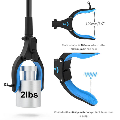 KEKOY Grabber Reaching Tool, FSA/HSA Eligible 2 Pack 32" Foldable Trash Pickup Reacher for The Disabled, Blue