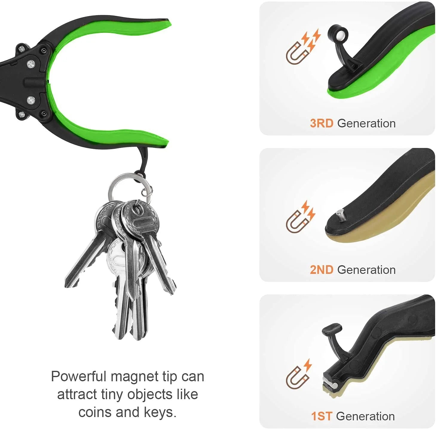Kekoy 22" Reacher Grabber Tool with Headlight, Mobility Aid Reaching Tool