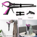 KEKOY 32" 2 Pack Reacher Grabber Tool, Foldable Grabbers for Elderly, Trash Picker Grabber with Light, Magnetic Pick up Tool Reaching Aids, Purple