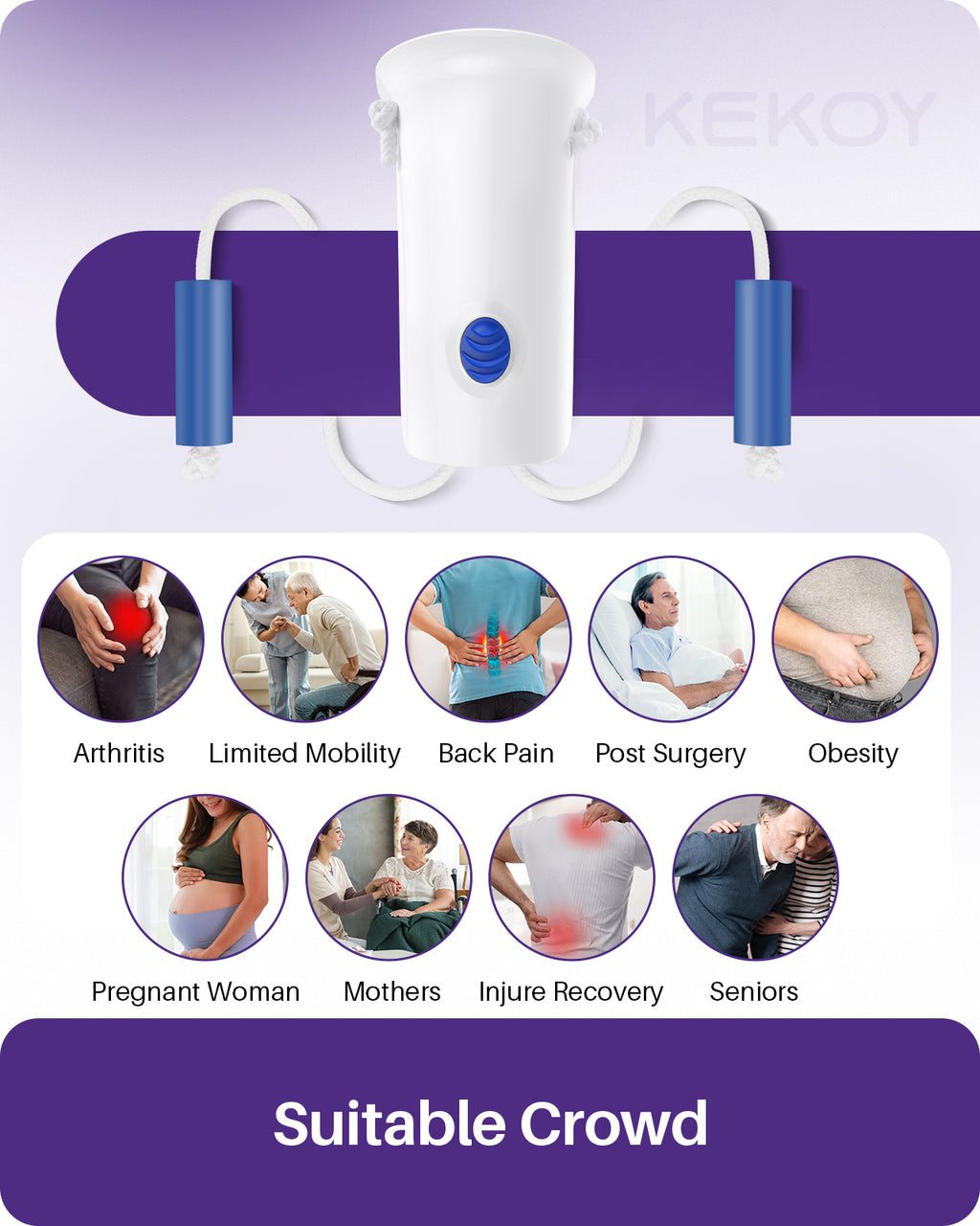 KEKOY 4.6inch Extra Wide Sock Helper with Foam Handles,Sock Aid Device for Seniors, Sock Aid Pull On