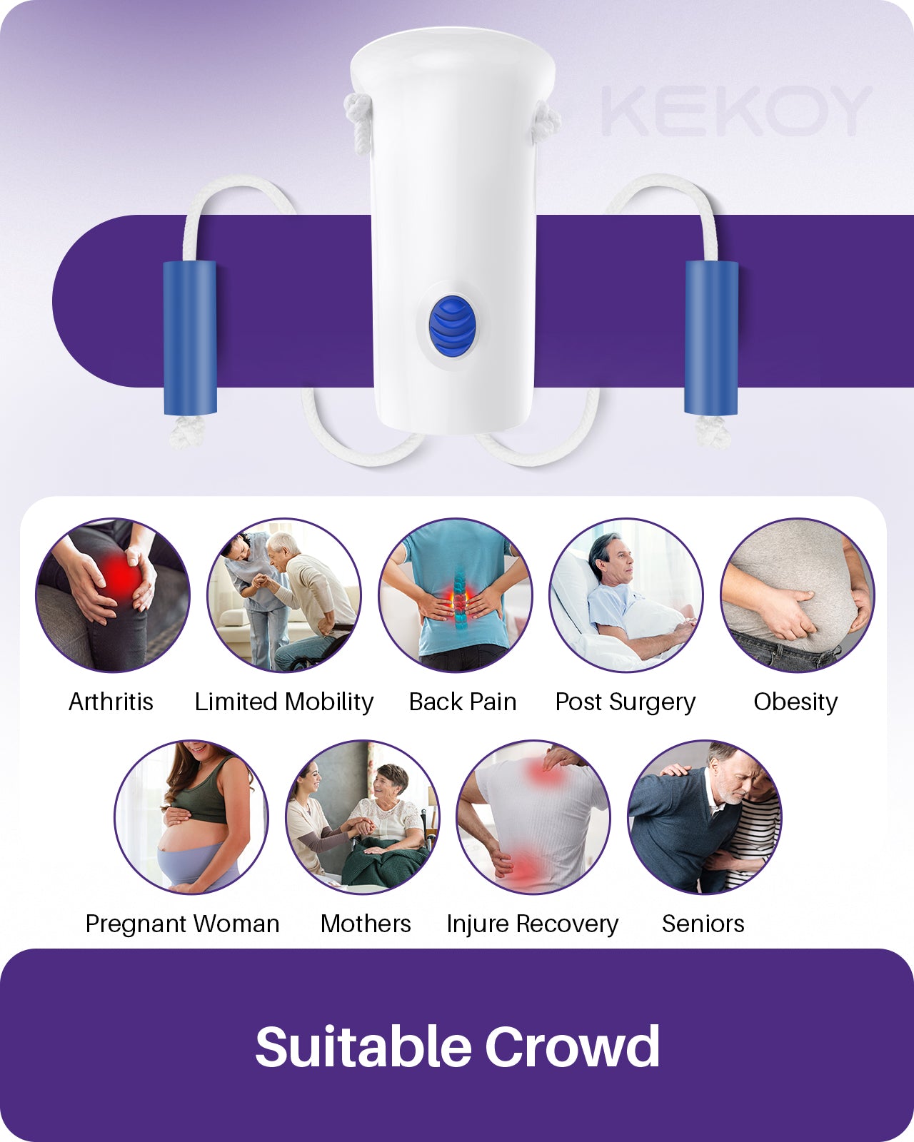 KEKOY 4.6inch Extra Wide Sock Helper with Foam Handles,Sock Aid Device for Seniors, Sock Aid Pull On